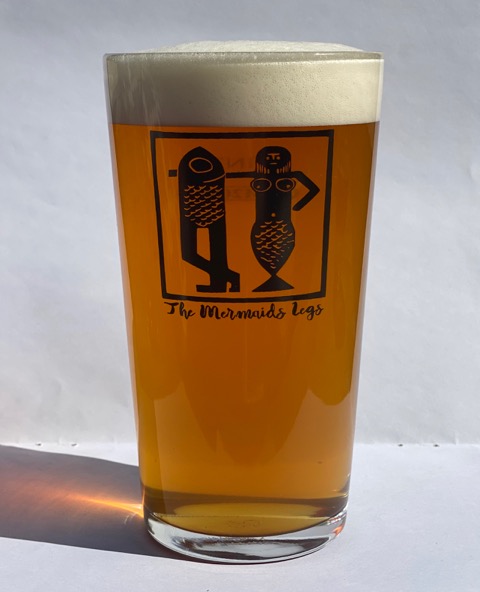 The Mermaids Legs Pint Glass